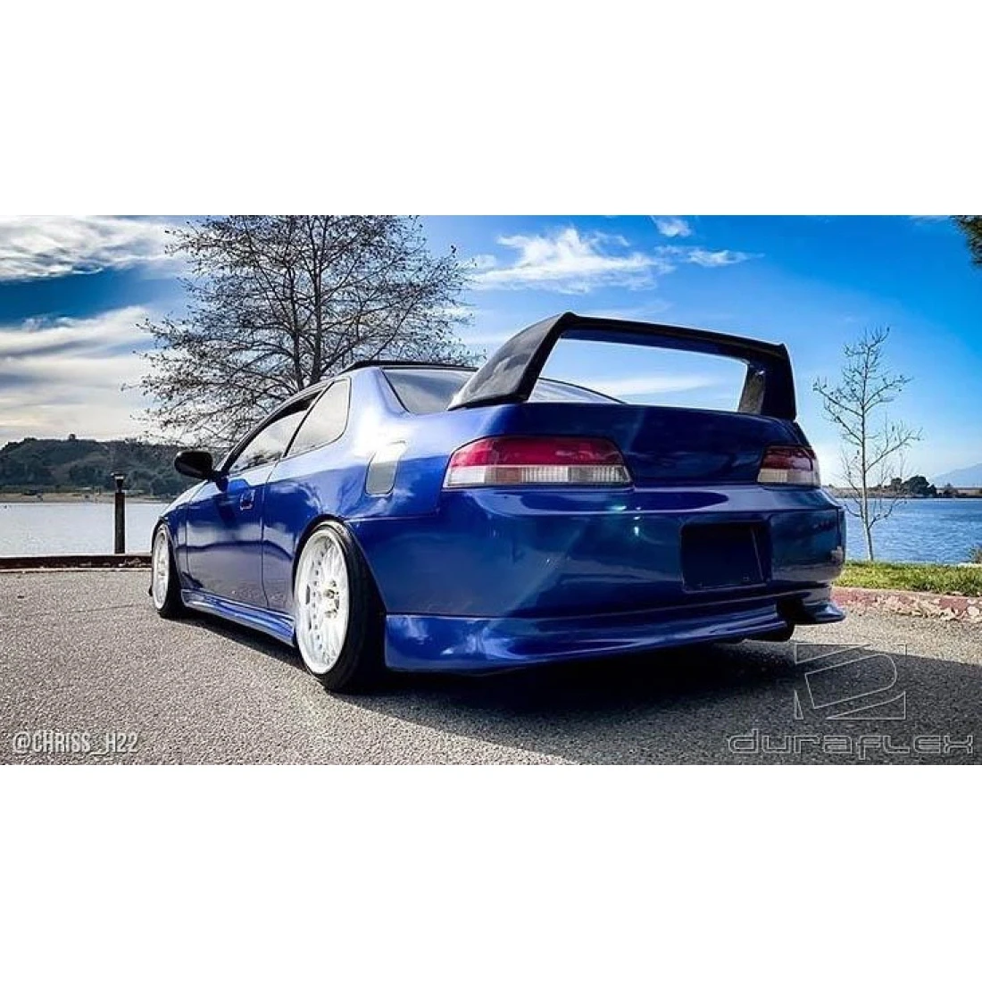 Unpainted Flexible Urethane Trunk Lip Spoiler For Honda Prelude 1997-2001 (M3 Wing Style)