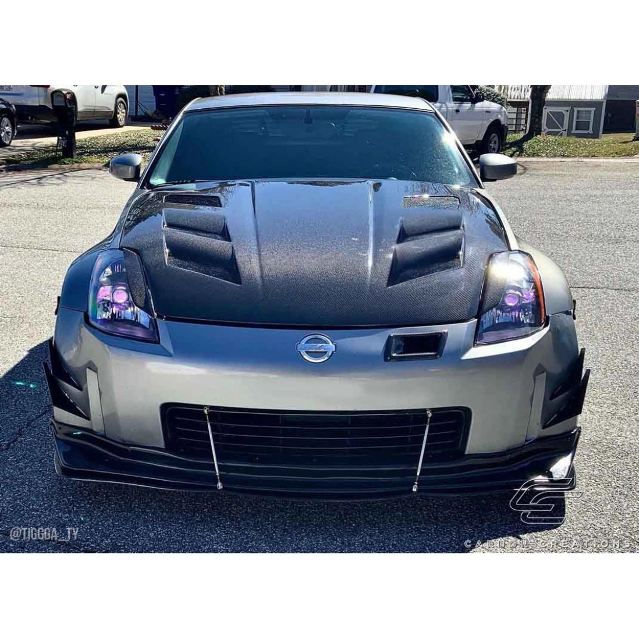 【ESC STUDIO】Mesh hood 2003-2006 Nissan 350Z Z33 Carbon Creations DriTech AM-S Hood