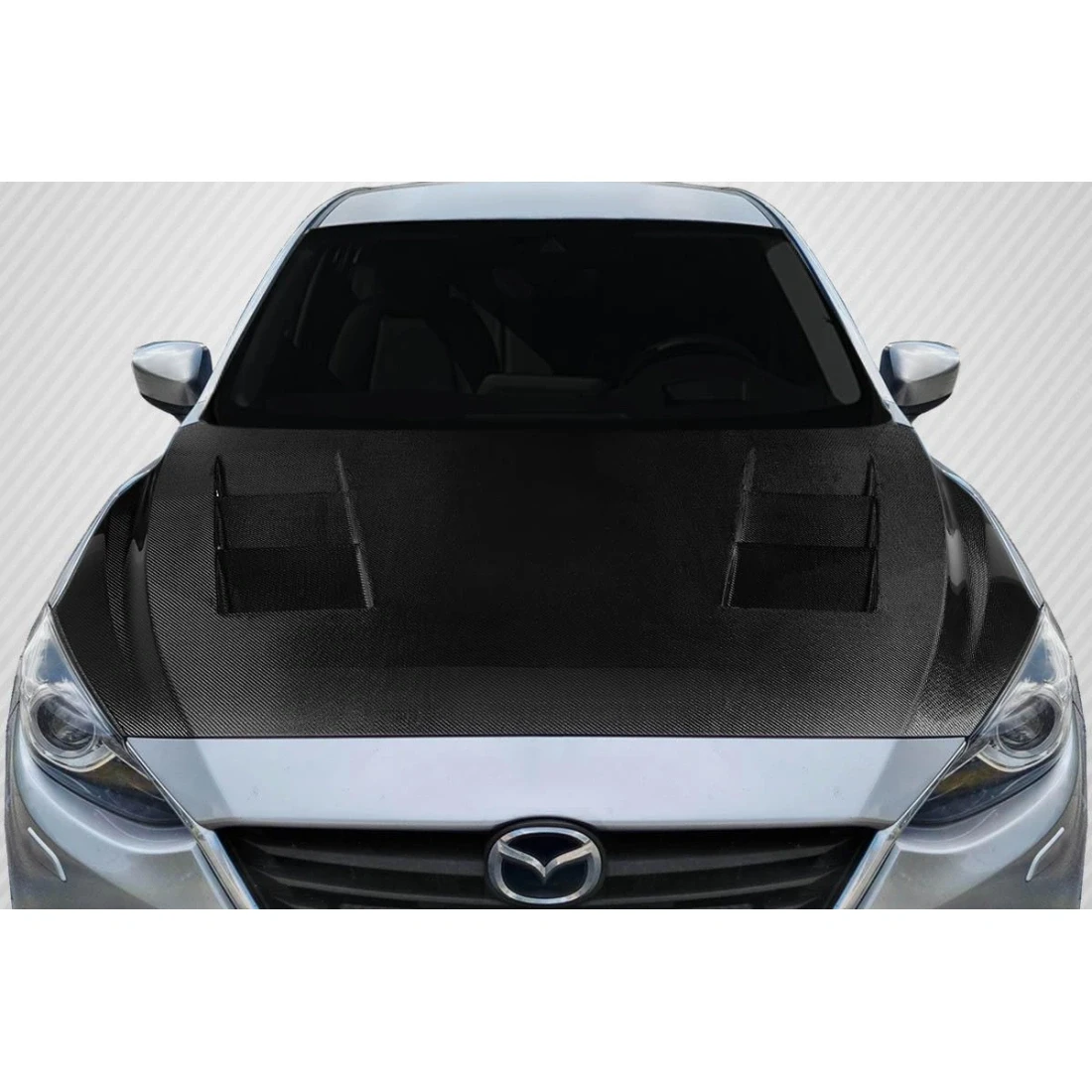 14-18 Mazda 3 Velocity Hood | Carbon Creations | ed_117470