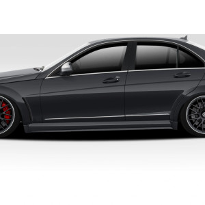 2012-2014 Mercedes C63 W204 4DR Sedan Black Series Look Side Skirts - 2 Piece (S) - image 1