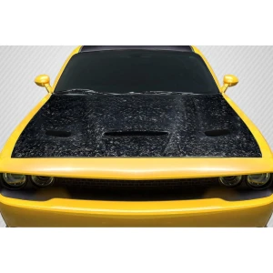 2008-2023 Dodge Challenger AeroForge Dritech Hellcat Look Hood - 1 Piece - image 1