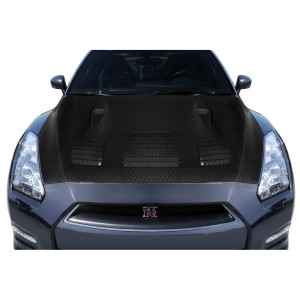 2009-2016 Nissan GT-R R35 Geo6ix GT2 Hood - 1 Piece (S) - image 1