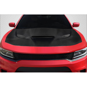 2015-2023 Dodge Charger Carbon Creations Geo6ix Dritech Hellcat Look Hood - 1 Piece - image 1 2015-2023 Dodge Charger Carbon Creations Geo6ix Dritech Hellcat Look Hood - 1 Piece - image 1