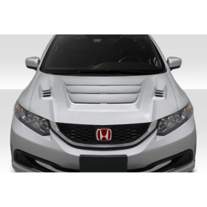 2012-2015 Honda Civic 4DR Duraflex Kina Hood - 1 Piece - image 1 2012-2015 Honda Civic 4DR Duraflex Kina Hood - 1 Piece - image 1