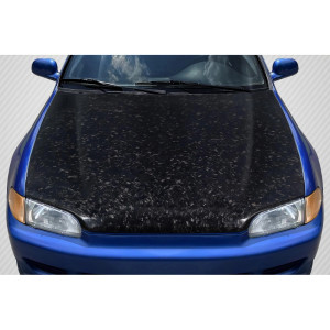 1992-1995 Honda Civic 2DR / HB Carbon Creations AeroForge Dritech OEM Look Hood - 1 Piece - image 1