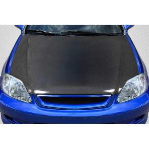 1999-2000 Honda Civic Carbon Creations Geo6ix Dritech OEM Look Hood - 1 Piece - image 1 1999-2000 Honda Civic Carbon Creations Geo6ix Dritech OEM Look Hood - 1 Piece - image 1