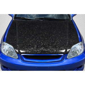 1999-2000 Honda Civic Carbon Creations AeroForge Dritech OEM Look Hood - 1 Piece - image 1