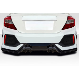 2012-2015 Honda Civic 4DR Duraflex FK8 Type R Look Rear Bumper - 1 Piece - image 1