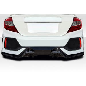 2012-2015 Honda Civic 4DR FK8 Type R Look Rear Bumper - 1 Piece - image 1