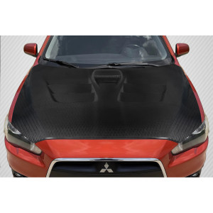 2008-2017 Mitsubishi Lancer / Lancer Evolution 10 Lancer Carbon Creations Geo6ix Dritech GT Concept Hood - 1 Piece - image 1