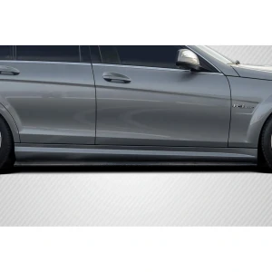 2008-2014 Mercedes Benz C Class W204 Radian Side Skirt Rocker Panel Splitters - 2 Pieces - image 1