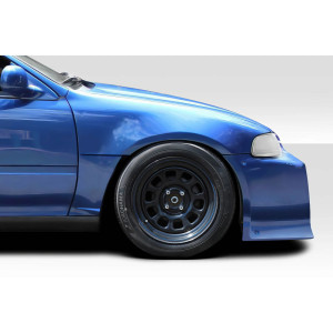 1992-1995 Honda Civic Duraflex Road Racer Front Fenders - 2 Pieces - image 1 1992-1995 Honda Civic Duraflex Road Racer Front Fenders - 2 Pieces - image 1