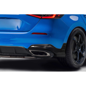 2022-2024 Honda Civic HB Carbon Creations Merella Rear Lip Add on Spoilers - 2 Pieces - image 1