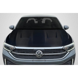 2019-2024 Volkswagen Jetta Carbon Creations Stinger Hood - 1 Piece - image 1