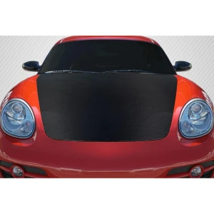 2006-2012 Porsche Cayman OEM Look Carbon Fiber Hood - image 1
