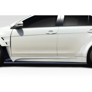 2008-2017 Mitsubishi Lancer / Lancer Evolution 10 Duraflex Vantix Side Skirt Rocker Panels - 2 Pieces - image 1