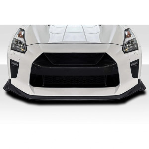 2017-2021 Nissan GT-R R35 Vantix Front Lip Spoiler Air Dam - 1 Piece ( for use with OEM Front Bumper ) - image 1