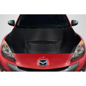 2010-2013 Mazda Mazdaspeed 3 OEM Look Carbon Fiber Hood - image 1