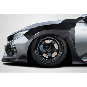 2017-2021 Honda Civic Type R Carbon Creations Skywalker Front Fenders (+25mm) - 2 Pieces - image 1