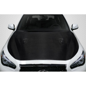 2014-2023 Infiniti Q50 Carbon Creations GTR Look Hood - 1 Piece - image 1 2014-2023 Infiniti Q50 Carbon Creations GTR Look Hood - 1 Piece - image 1