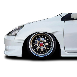 2002-2005 Honda Civic Duraflex Shingo Front Fenders ( +30MM ) - 2 Pieces - image 1 2002-2005 Honda Civic Duraflex Shingo Front Fenders ( +30MM ) - 2 Pieces - image 1