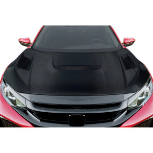 2016-2021 Honda Civic Carbon Creations Shingo Hood - 1 Piece - image 1 2016-2021 Honda Civic Carbon Creations Shingo Hood - 1 Piece - image 1