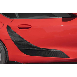2020-2023 Toyota Supra Carbon Creations TRD Look Door Panel Garnish - 2 Pieces - image 1