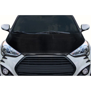 2012-2017 Hyundai Veloster Carbon Creations OEM Look Hood - 1 Piece - image 1