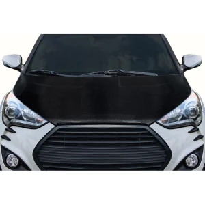 2012-2017 Hyundai Veloster OEM Look Carbon Fiber Hood - image 1