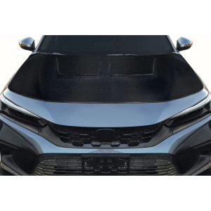 2022-2025 Honda Civic Carbon Creations Kumei Hood - 1 Piece - image 1 2022-2025 Honda Civic Carbon Creations Kumei Hood - 1 Piece - image 1