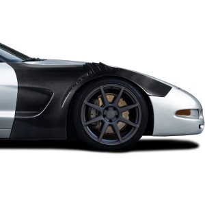1997-2004 Chevrolet Corvette C5 Carbon Creations GT3RS Look Front Fenders (+25MM) - 2 Pieces - image 1