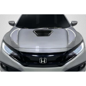 2017-2021 Honda Civic OEM Look Carbon Fiber Hood - image 1