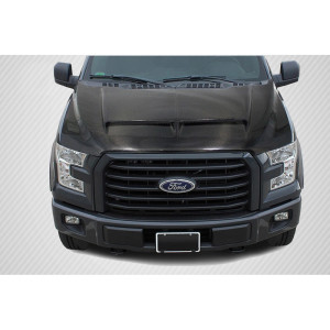 2015-2020 Ford F-150 Carbon Creations GT500 Hood - 1 Piece - image 1 2015-2020 Ford F-150 Carbon Creations GT500 Hood - 1 Piece - image 1