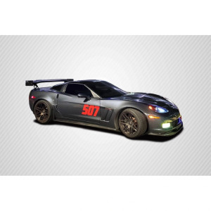 2005-2013 Chevrolet Corvette C6 GT500 Side Skirt Splitters - 2 Piece - image 1