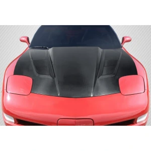 1997-2004 Chevrolet Corvette H Design Carbon Fiber Hood - image 1
