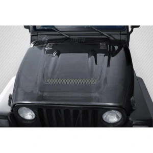 1997-2006 Jeep Wrangler Heat Reduction Carbon Fiber Hood - image 1