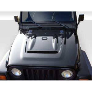 1997-2006 Jeep Wrangler Duraflex Heat Reduction Hood (fits all models without highline fenders) - 1 Piece - image 1 1997-2006 Jeep Wrangler Duraflex Heat Reduction Hood (fits all models without highline fenders) - 1 Piece - image 1