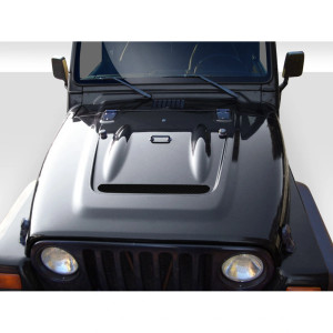 1997-2006 Jeep Wrangler Heat Reduction Hood (fits all models without highline fenders) - 1 Piece - image 1