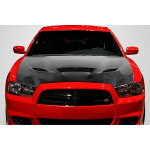 2011-2014 Dodge Charger Hellcat Look Carbon Fiber Hood - image 1