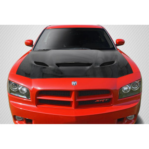 2006-2010 Dodge Charger Carbon Creations DriTech Hellcat Look Hood - 1 Piece - image 1
