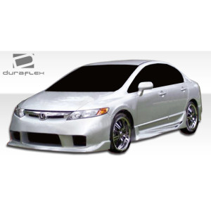 2006-2011 Honda Civic 4DR I-Spec Side Skirts Rocker Panels - 2 Piece - image 1