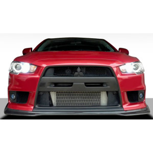 2008-2015 Mitsubishi Lancer Evolution 10 JDP Style Front Lip - 1 Piece - image 1