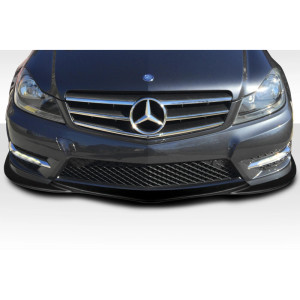 2012-2014 Mercedes C Class W204 Duraflex L Sport Front Lip Spoiler - 1 Piece (AMG Sports Bumper only) - image 1 2012-2014 Mercedes C Class W204 Duraflex L Sport Front Lip Spoiler - 1 Piece (AMG Sports Bumper only) - image 1