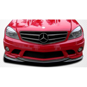 2008-2011 Mercedes C63 W204 L-Sport Front Under Spoiler Air Dam Lip Splitter - 1 Piece - image 1