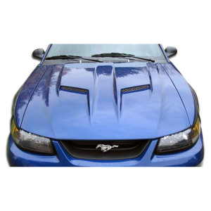 1999-2004 Ford Mustang Duraflex Mach 2 Hood - 1 Piece - image 1 1999-2004 Ford Mustang Duraflex Mach 2 Hood - 1 Piece - image 1