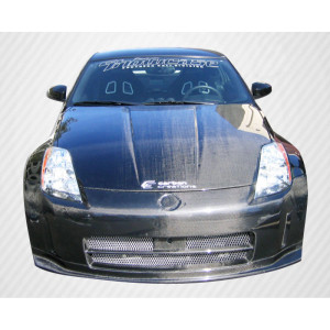 2003-2006 Nissan 350Z Z33 Carbon Creations OEM Look Hood - 1 Piece - image 1