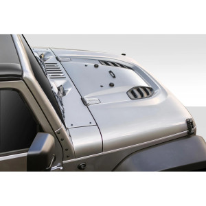 2007-2018 Jeep Wrangler Duraflex Power Dome Hood - 1 Piece - image 1 2007-2018 Jeep Wrangler Duraflex Power Dome Hood - 1 Piece - image 1