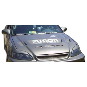 1999-2000 Honda Civic Duraflex Predator Hood - 1 Piece - image 1 1999-2000 Honda Civic Duraflex Predator Hood - 1 Piece - image 1