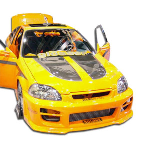 1996-1998 Honda Civic Duraflex R34 Front Bumper - 1 Piece - image 1 1996-1998 Honda Civic Duraflex R34 Front Bumper - 1 Piece - image 1