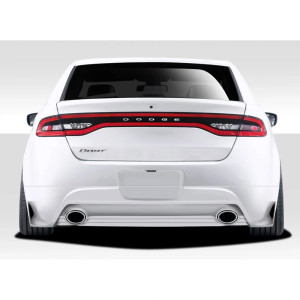 2013-2016 Dodge Dart Racer Rear Lip Under Spoiler Air Dam (dual exhaust) - 1 Piece - image 1